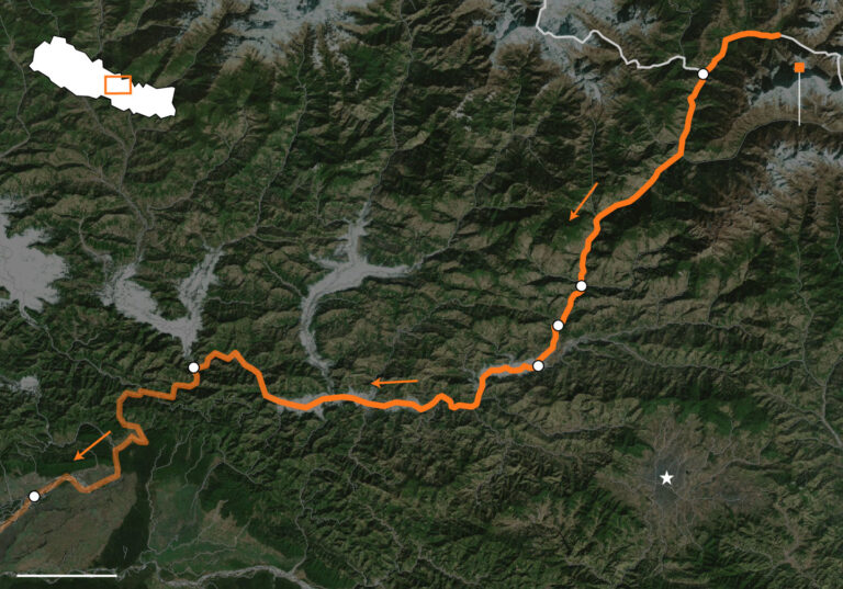 Satellite Images Reveal Glacier and Bedrock Collapse Behind Devastating Nepal-China Border Floods